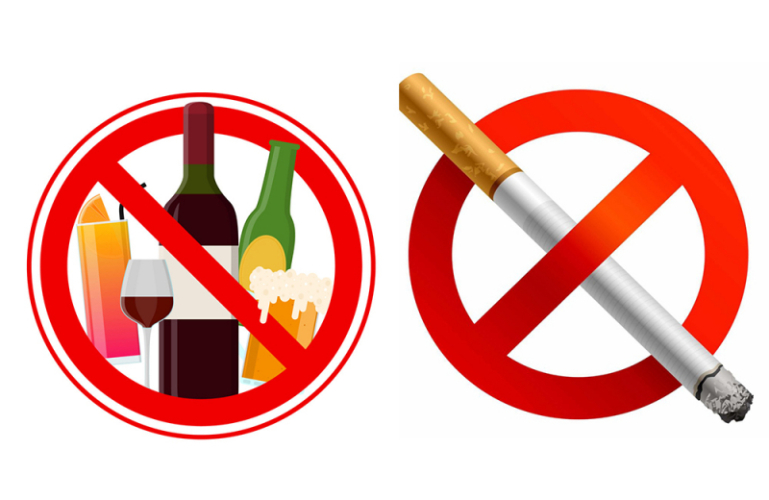 Không uống rượu, bia, hút thuốc lá hay sử dụng chất kích thích khi sau khi nhổ răng khôn